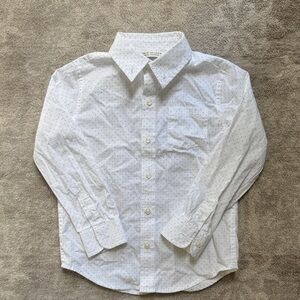 Janie and Jack White Polka Dot Shirt